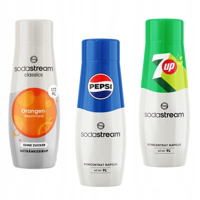 Sodastream - Zestel van 3 Concentraten - Orange Zero - Pepsi - 7up