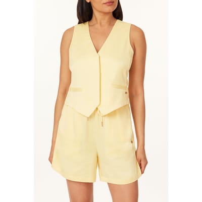 Scotch & Soda Satin Hidden Placket Vest Golden Haze Taglia: XS | Gilet Outlet | Donna | Giallo