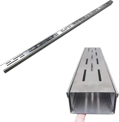 Slanke lijngoot - Afwateringssysteem RVS - Efficiënte waterafvoer - Duurzaam roestvrij staal - Diverse lengtes - Zilverkleurig