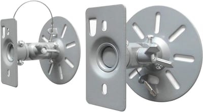 Luidspreker muurbeugels - Box houders - Perfect geluid - Kantelbaar zwenkbaar - Tot 15 kg - Zilver