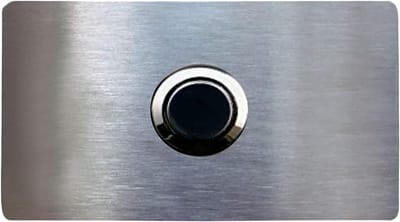 Roestvrijstalen Belplaat - Deurbel Knop - Huis Beveiligen - Krasbestendig Oppervlak - 80 x 45 mm - Zilver