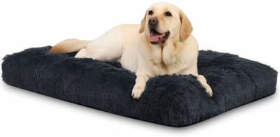 KAD® Hondenkussen - Hondenmand Wasbaar - Comfortabel Hondenbed & Hondenkussen - Grijs - 105cm x 70cm x 9cm