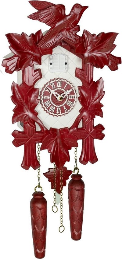 Trenkle - 350-20_QM_rot-wit - Koekoeksklok - kwarts - Kuckulino Color Edition