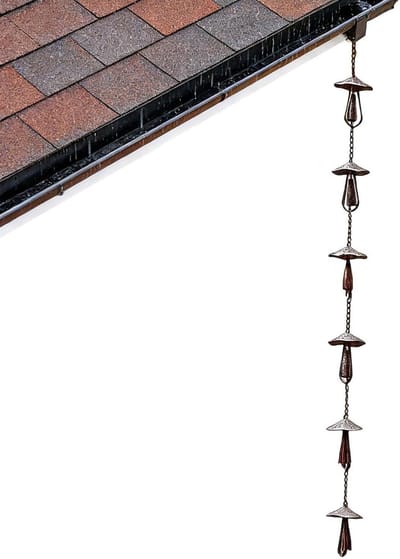 Regenketting Metaal - Waterafvoer Ketting - Tuin Decoratie - Dynamische Waterstroom - 130 cm - Metaal