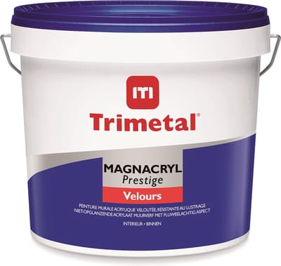 Trimetal Magnacryl Prestige Velours - 2,5 l - 10 m²/l - Wit - Afwerkingslaag
