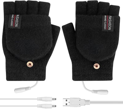 Allecto - USB verwarmde handschoenen - verwarmende wanten - handwarmers voor vrouwen - elektrisch verwarmd - winterse warmte - ideaal voor gamen en...