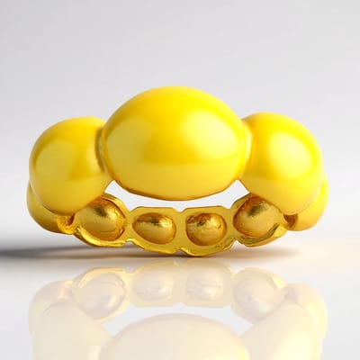 Cavill - Zilveren ring - 925 Sterling zilver verguld - Modern gepolijste brede organische design ring - Dames en Heren maat 16-21 - Luxe tijdloos
