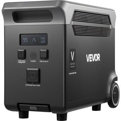 Batterie Supplémentaire pour Station d'Énergie Portable, Batterie d'Extension Supplémentaire LiFePO4 de 3840 Wh avec 3 Ports de Sortie pour Usage Domestique, Camping en Plein Air, Voyages en Voiture, Camping-cars,