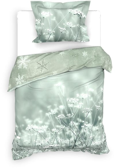 Heckettlane Beyla Dekbedovertrek - Katoen - 140x200-220 cm - Eenpersoons - Groen