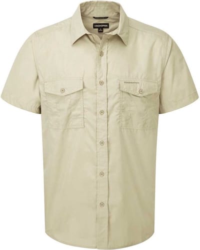Craghoppers Kiwi Overhemd Met Korte Mouwen Beige M Man