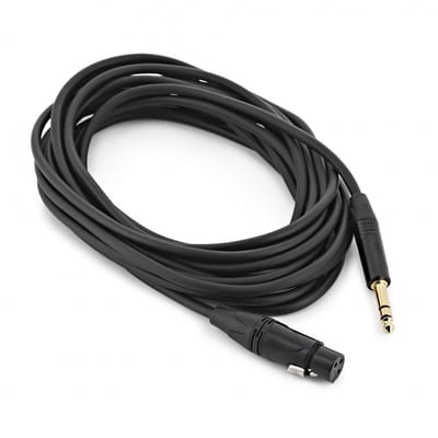 XLR (F) - TRS 6.35mm Jack Pro Cable, 10m