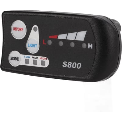 36V 48V Elektrische Fiets S800 LED Display Bedieningspaneel Waterdicht Motorcontroller Display Meter voor Elektrische Fiets gray