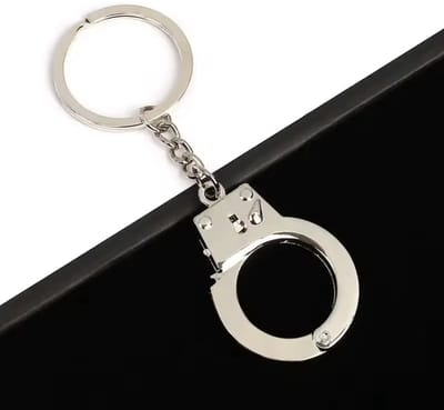 CHPN - Handboeien sleutelhanger - Sleutelhanger met handboei - Zilverkleurig - Grappige sleutelhanger - Sexy sleutelhanger - Erotiek
