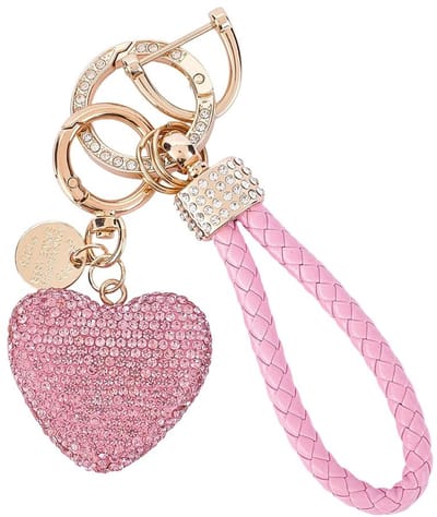 Dailygoods - Bling Hart Sleutelhanger met Polsbandje voor Vrouwen