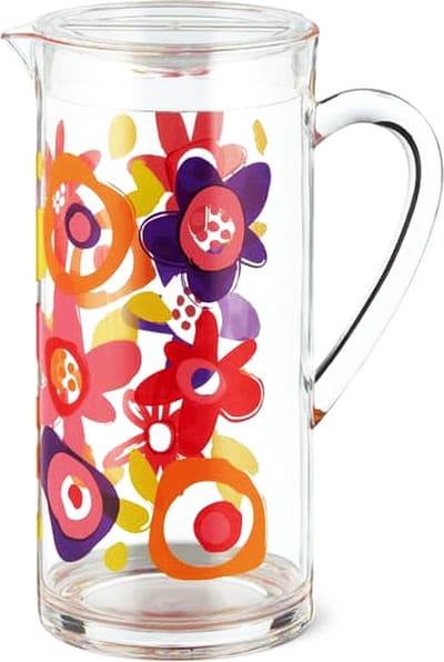 Kunststof Kan Sapkan - Schenkkan - Bloemen - 1.85 Liter - Met Deksel