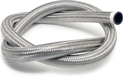 Radiatorslang Roestvrij Staal - Gevlochten Slang Koeling - Motor Koeling Verbeteren - Roestvrij Staal Vlechtwerk - 1 meter 15-16mm - Grijs