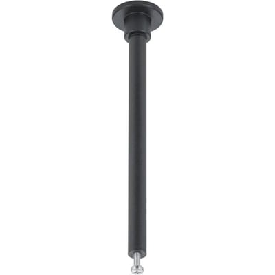 Spanningsrail Ophangset - 2 Stuks - DUOLINE - 12cm - Mat Zwart - Rond - Aluminium