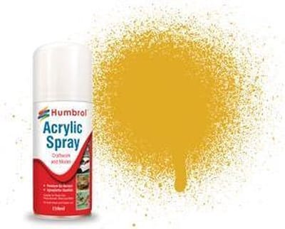 Humbrol Hobbyverf Acrylverf - #16 Gold - Metallic - Acryl spray Verf spuitbus - 150 ml