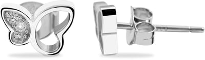 AKZENT Akzent Meisjes Oorbellen "Senja" van 925 Sterlingzilver, gerhodineerd, duurzaam