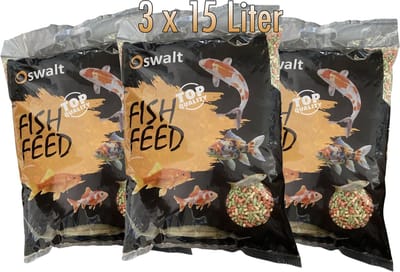 Oswalt Vijversticks - 3x Sticks mix - Visvoer - 3.6kg - 3x 15 liter