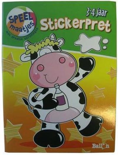 Stickerpret Koe 3-4Jr 26Blz.