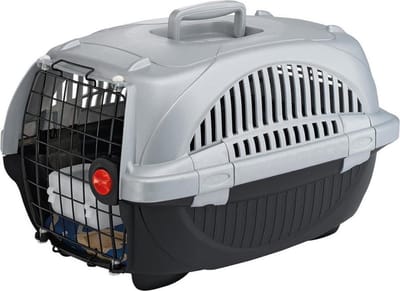 Ferplast Vervoersbox Atlas Deluxe 10 Hond/kat Grijs/zwart 3-delig
