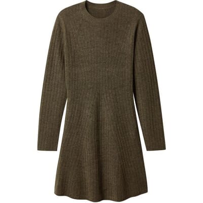 ESMARA Gebreide dames jurk (Bruin, XS (32/34))