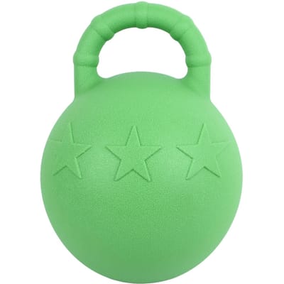 Balle de jeu pour chevaux, amusante, interactive, fruitée, à rebond lent, légère, en caoutchouc, pour chevaux et chiens green