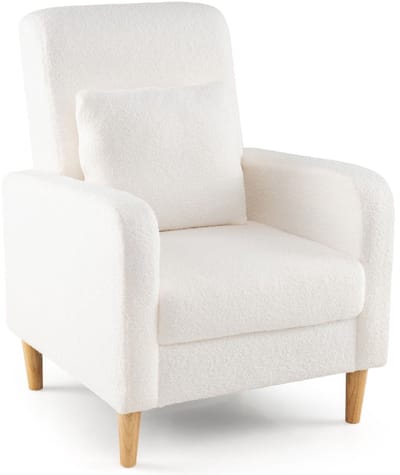 Fauteuil - Relaxzetel - Relaxstoel - Relaxfauteuil - Stoel - Met armleuning - Voor één Persoon - Beige