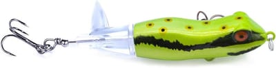 Kikker Vissen Lokt - Kunstaas Plopper Crankbait - Topwater Vissen - Zachte Roterende Staart - 9 cm 11g - Groen