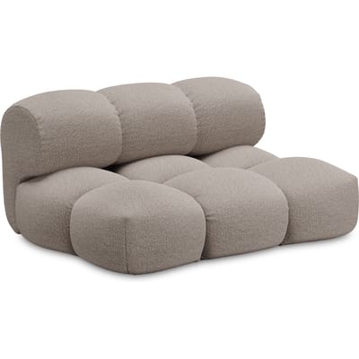 Objekte unserer Tage Sander Sofa Loveseat - Berlin 801 stone gray