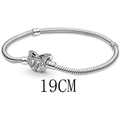 Nouveau Pendentif Gants Infini en Argent Sterling 925 Charme Fleur Perle Compatible Bracelet Mode Originale Bracelets de Mode Bijou gray