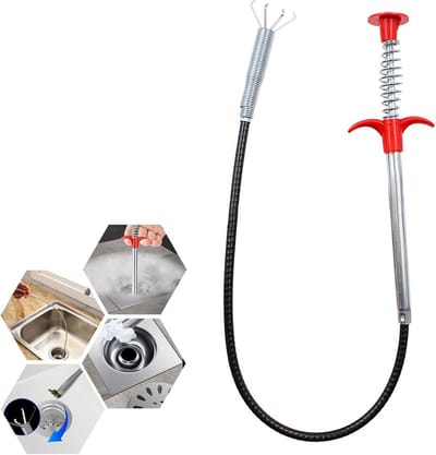 Flexibele Afvoerontstopper 60cm - Verstopte Afvoer Reinigen Keuken, Badkamer & Wastafel
