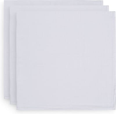 Jollein Hydrofiel Multidoek Basic 70x70cm - White - 3 Stuks