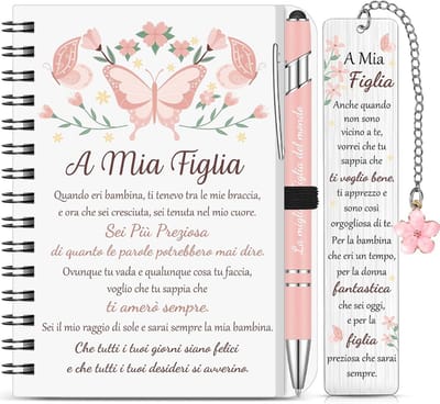 Solidchoice - 3-delige Cadeauset voor Dochter met Boek, Pen en Boekmarker