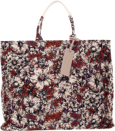 COCCINELLE Shopper Never Without Bag Ca. Flow Handbag Prin. Eff. Canvas Fab. Mul. Creamy Pink Veelkleurig