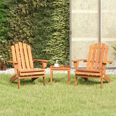 vidaXL - 3-delige - Loungeset - Adirondack - massief - acaciahout