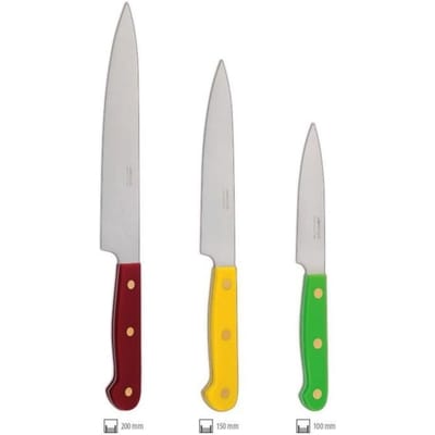 Coffret de Couteaux - ARCOS - Vintage - 3 pièces - Lame en Acier Inoxydable Nitrum® - Design années 50