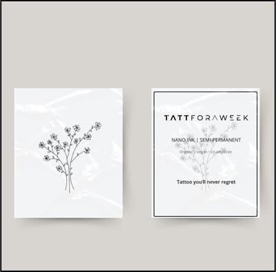 Tijdelijke tattoo bos bloemen | Neptattoo volwassenen | Tijdelijke tattoo voor volwassenen | Temporary tattoo | Plaktattoos voor volwassenen | Neptattoos | Probeer zorgeloos een tattoo | tattforaweek