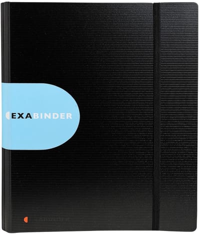Exacompta ExactivePP Ringband Exabinder met 4 D-ringen van 30mm - A4 maxi - Zwart - 51234E
