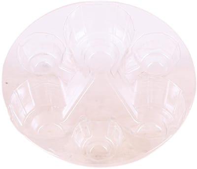 Kolibri Home - Inlay met waterreservoir met watergeeflonten voor orchideeënschaal 3x9 - Jungle Bouquet - watergeefsysteem voor orchideeën Ø25cm