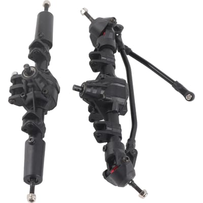 Essieux Différentiels Avant Arrière Droits Pièces de Mise à Niveau Haute Résistance Essieux RC pour Voiture MN999 1 10 gray