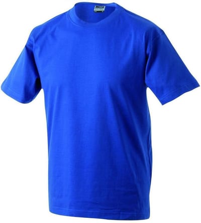 James and Nicholson Unisex Zware Ronde Tee (Koningsblauw)