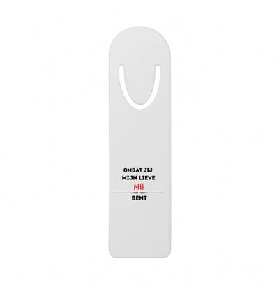 Hacebo® - omdat jij mijn lieve neef bent metalen boekenlegger - Neef - de liefste neef - verjaardag - cadeautje voor neef - kado - geschenk Bladwijzer boekenleggers - 12.7 cm x 3.2cm