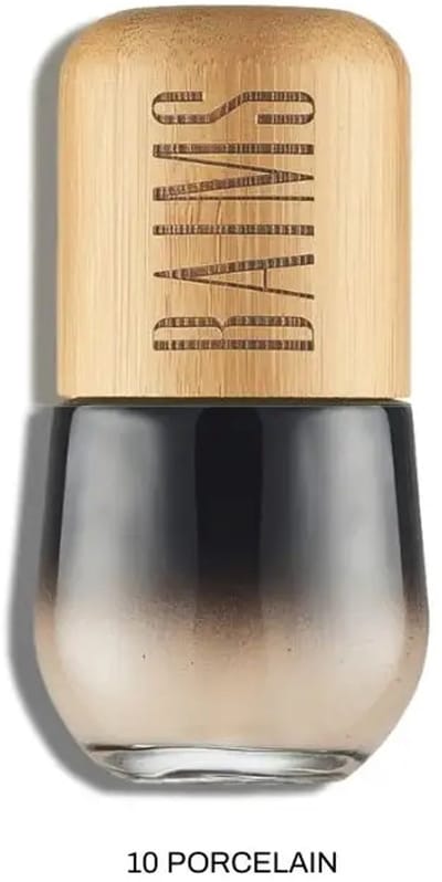 BAIMS Fluid Foundation - 10 Porcelain - Biologische & Natuurlijke Make-up - Zeer Lichte Huid - Medium Dekking - 30 ml
