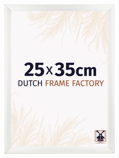 Fotolijst 25x35 cm - MDF - Wit Geveegd - Praag