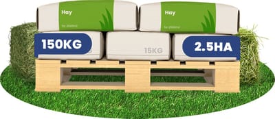 Hooi Graszaad - 10x = 150 kg voor 2.5 ha - Premium Graszaadmengsel voor Hooi en Kuilvoer - Hoogwaardige, voedzame opbrengst met snelle hergroei, duurzaam - NAK-gecertificeerd - Organifer