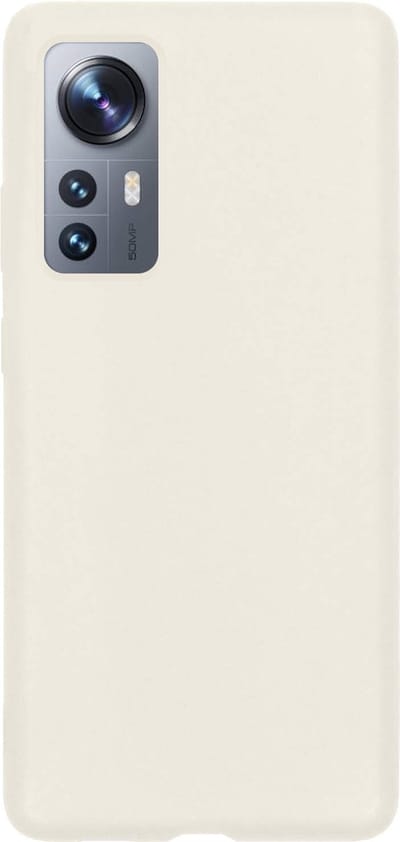 Hoes - Geschikt voor Xiaomi 12X - Sterk & Shockproof - Hoesje Cover - Siliconen Case - Wit
