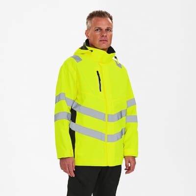 Engel Safety parka shelljack 1145-930 - Hi-vis Yellow / Black - L
