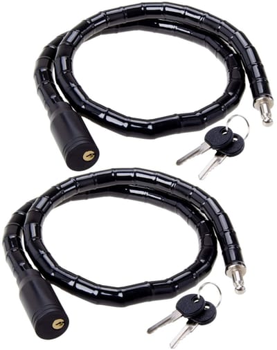 2x Filmer kettingslot 90cm 2x sleutels slot pantserslot fiets E-Bike